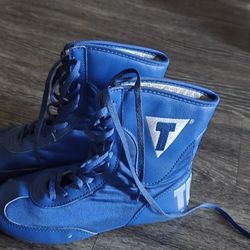 Boxing Blue High-Top Training Shoes – Great Condition – Size 3