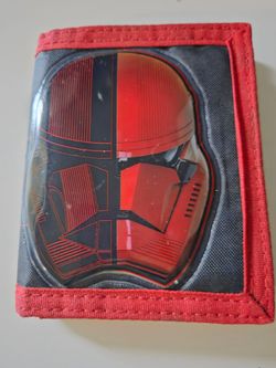 Kids star wars tri fold wallet