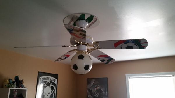 Soccer Themed Ceiling Fan For Sale In Indianapolis In Offerup