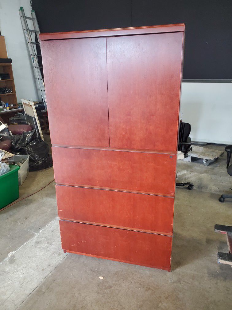 Two Door Cabinet With 3 Drawers $200 (Good Condition)