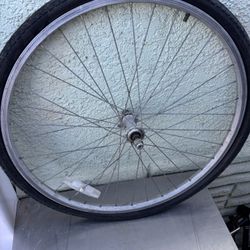 26” Road Bike Front Rim Tube And Tire 