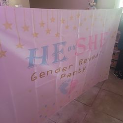 Gender Reveal Banner
