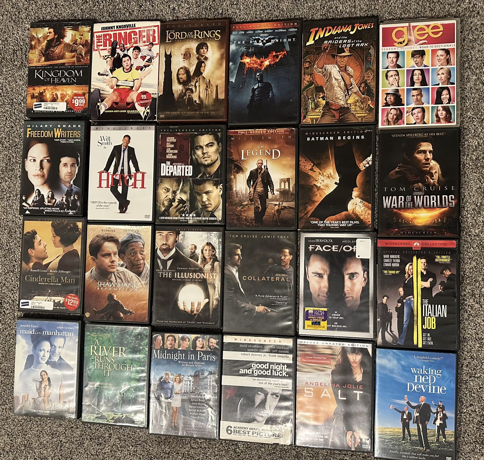 Lot of 24 DVDs Movies