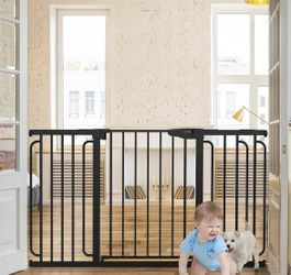 Cumbor 29.7-57" Baby Gate for Stairs, Extra Wide