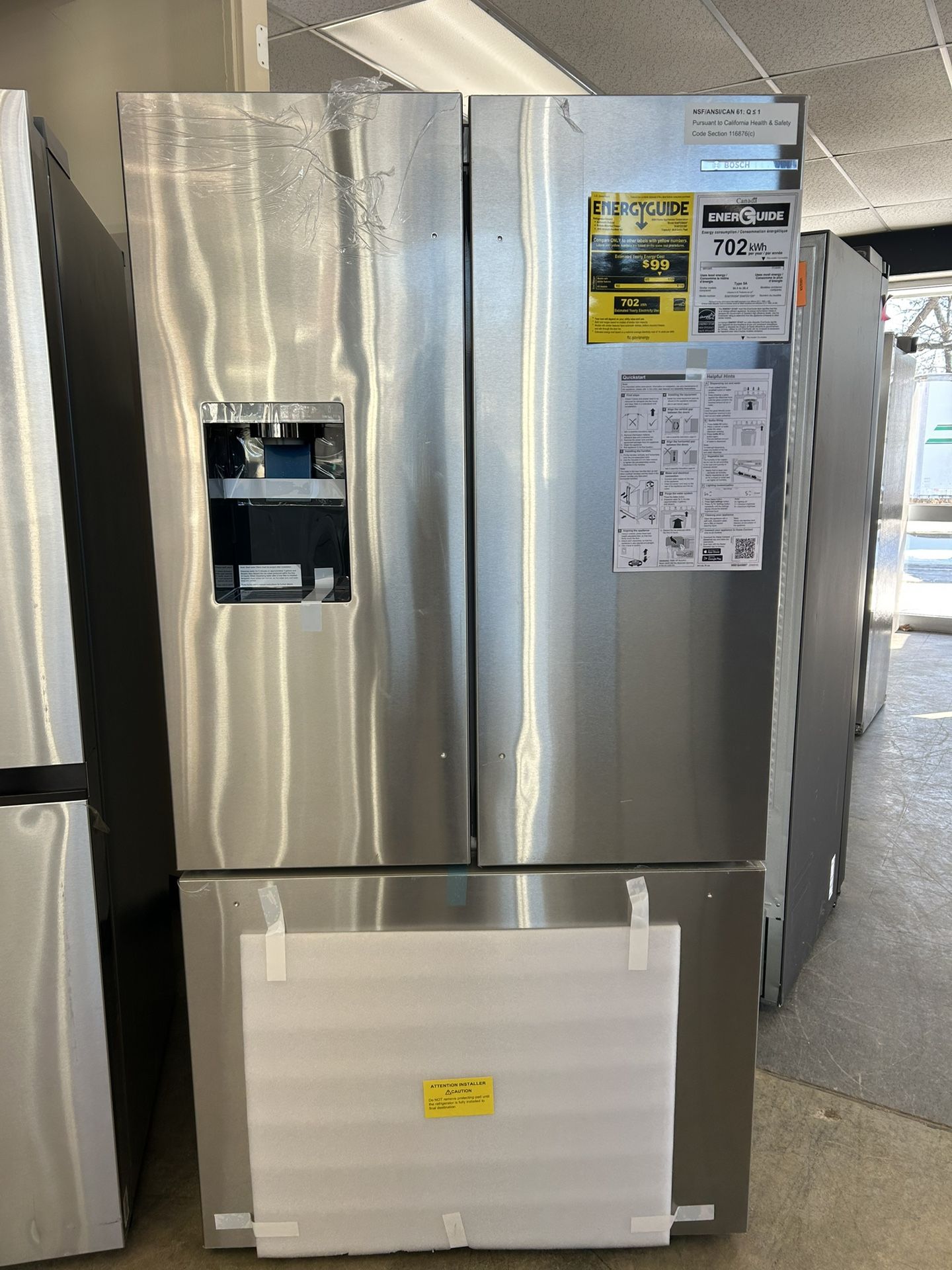 Bosch new refrigerator $1399 with warranty