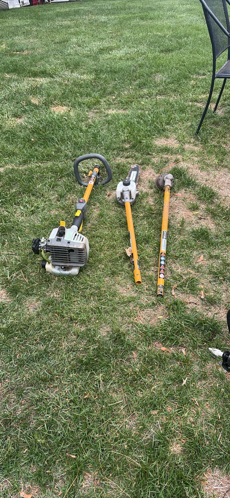 Ryobi trimmer with pole saw