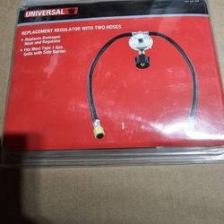 Grill Regulator With Two Hoses