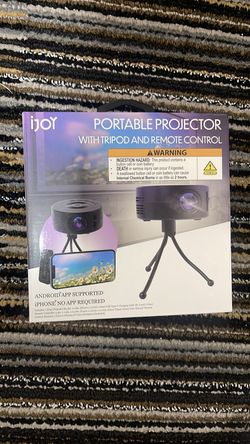Ijoy portable projector with tripod and remote