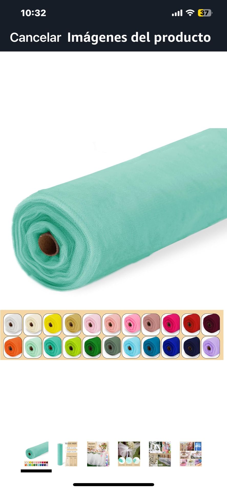 Tulle Fabric Roll, 54 Inch x 10 Yards (30 Feet) Tulle Roll for Wedding Decoration, DIY, Party Tutu, Backdrop, Baby Shower, Table, Gift Wrapping Skirts