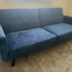 Futon Velvet Blue