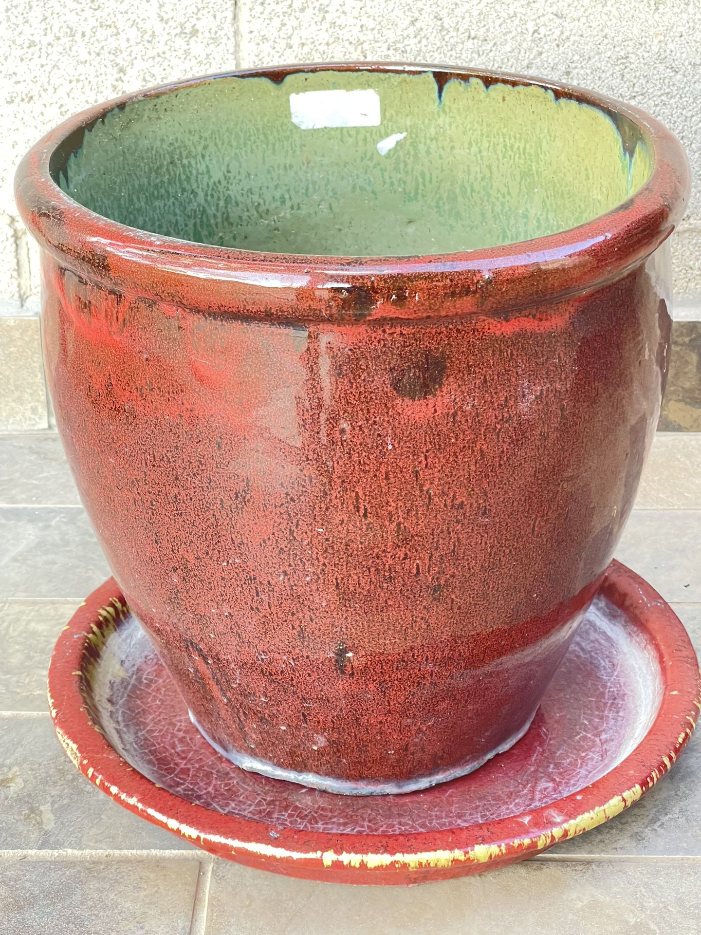Ex. Large Glazed Pot