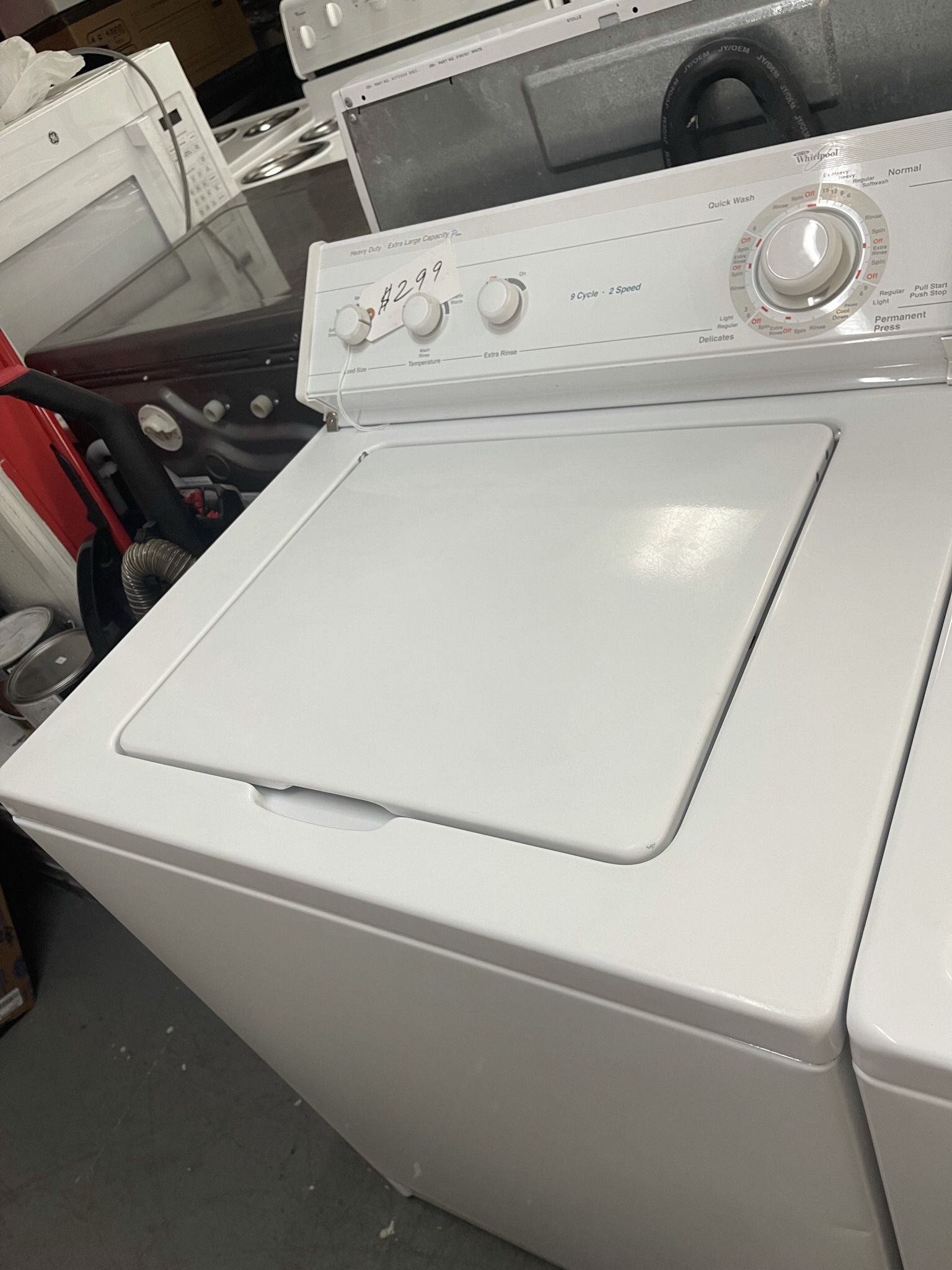 Whirlpool Washer . 1 year Warranty 