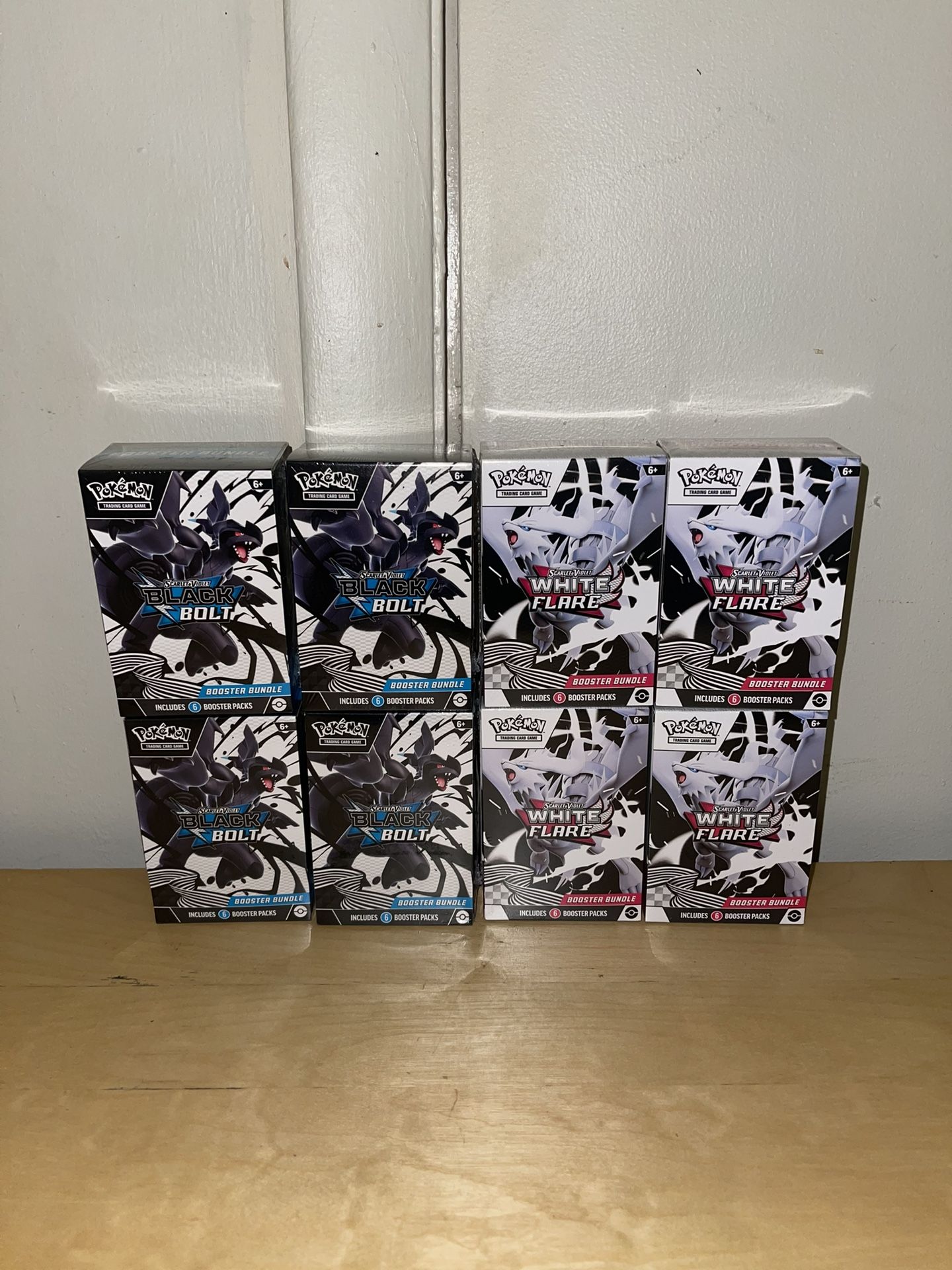 Black bolt and white flare booster bundles 