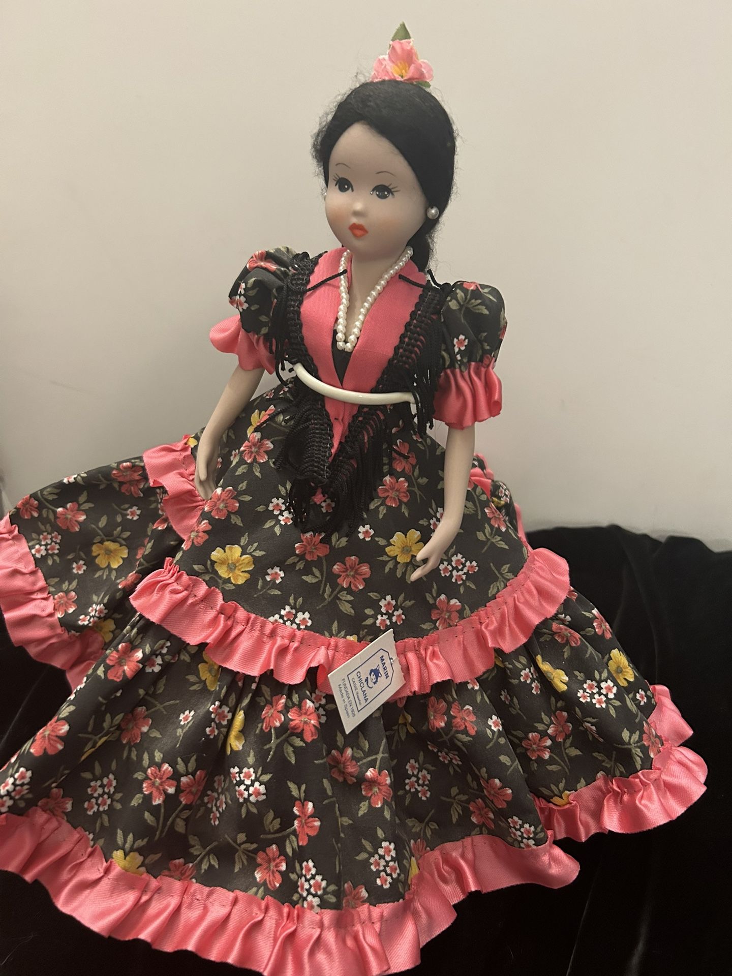 Marin Chickens Spanish Porcelain Doll 