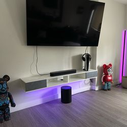 Floating tv stand