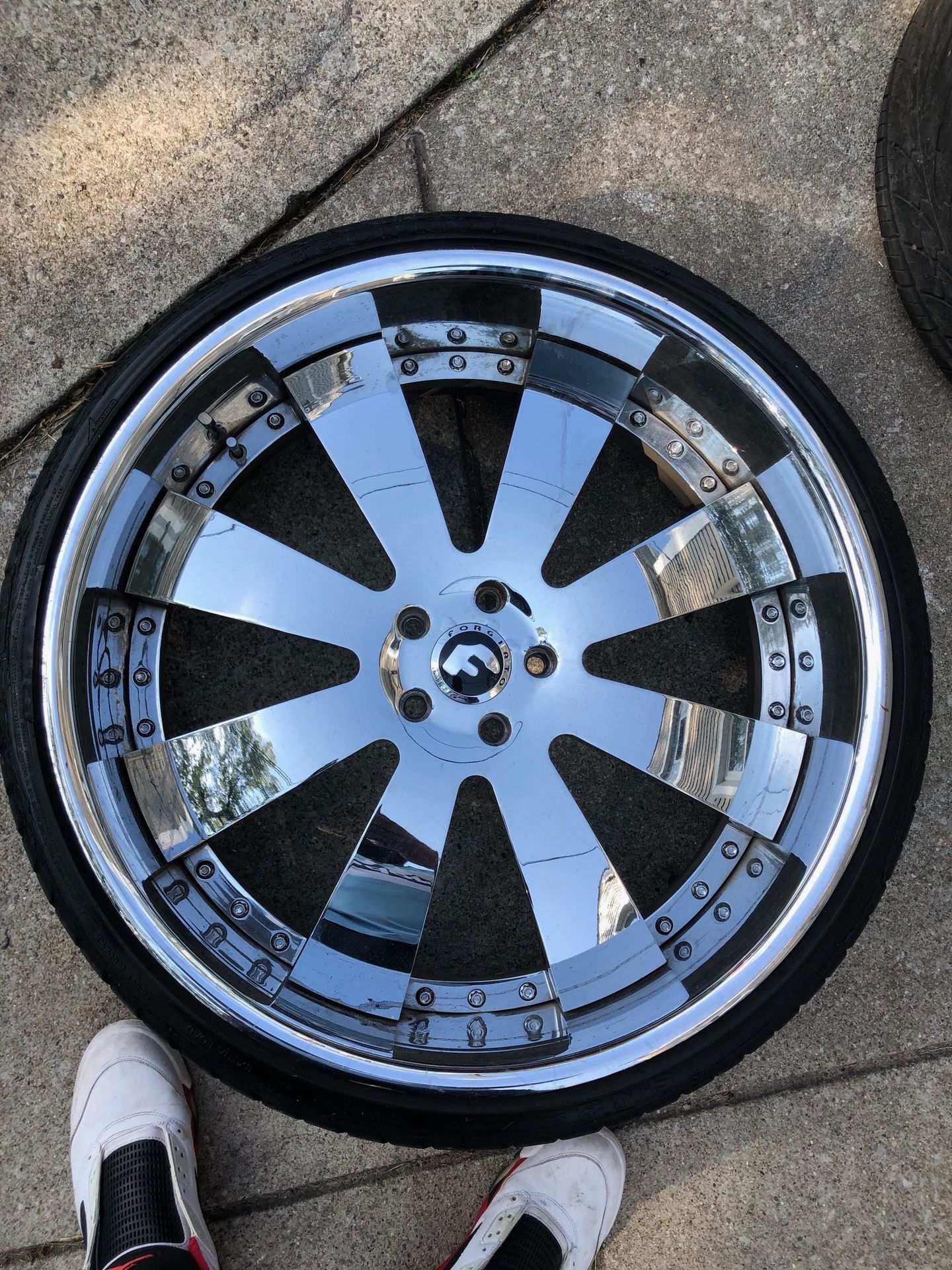 24” forgiato 5x120 brand new tires, front barrels and back barrels. Like new price firm.