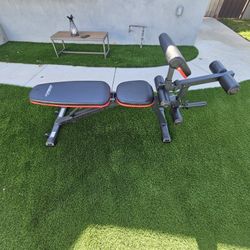 HARISON Weight Bench - Adjusta.ble Workout Bench Press for Home Gym with Leg Extension and Preacher Pad