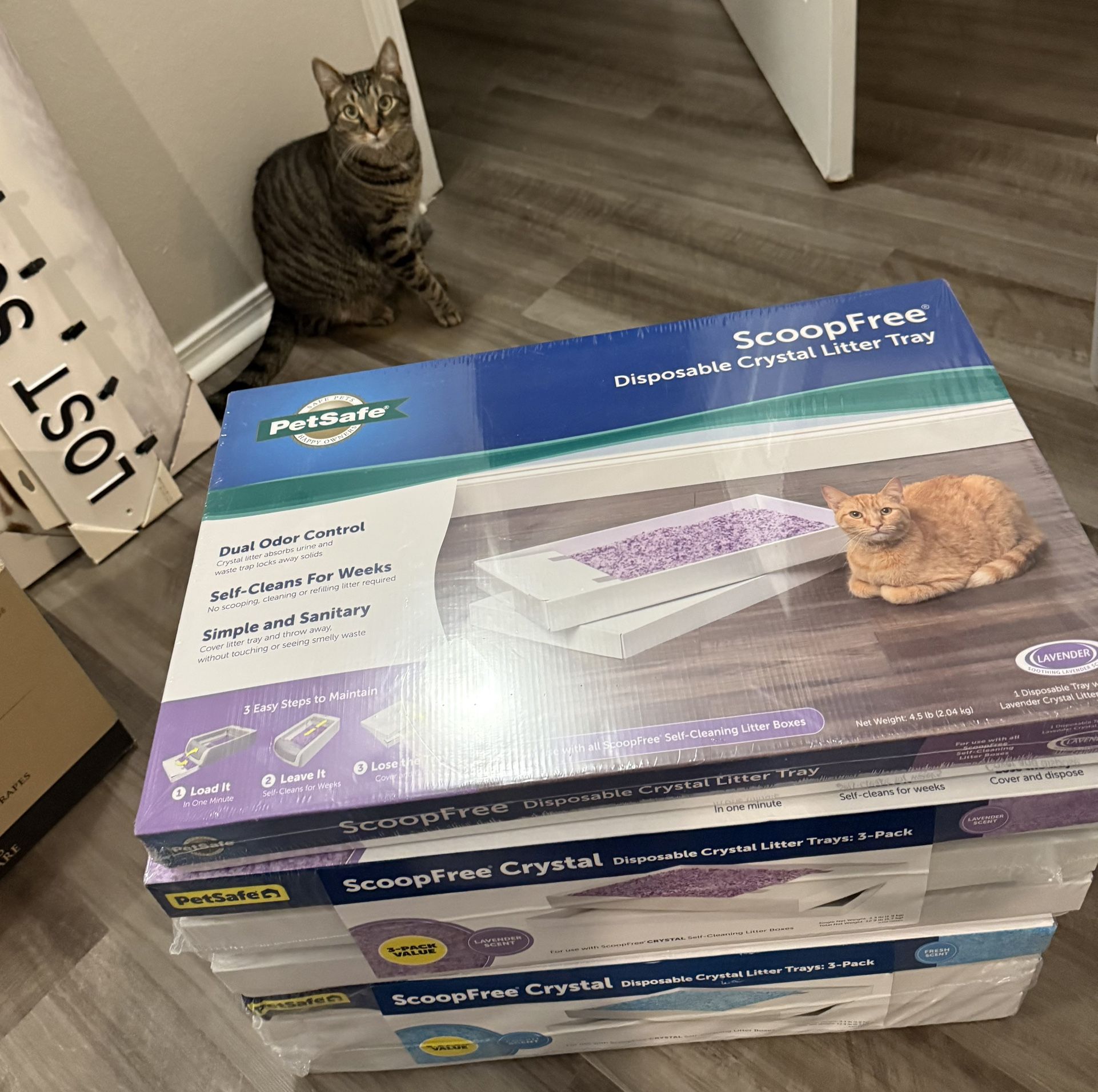 7- Petsafe Scoppfree Crystal Litter Trays