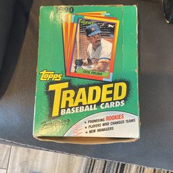 1990 Topps Trades Wax Box