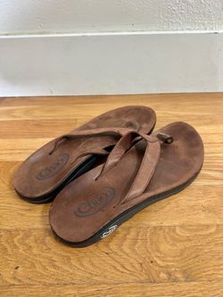 Chaco Leather flip flops