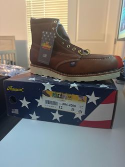 Steel toe Thorogood boots