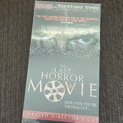 THE LAST HORROR MOVIE VHS (2004)  Unrated Directors Cut  NEW SEALED