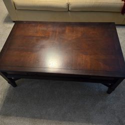 Coffee Table With Middle Drawer 