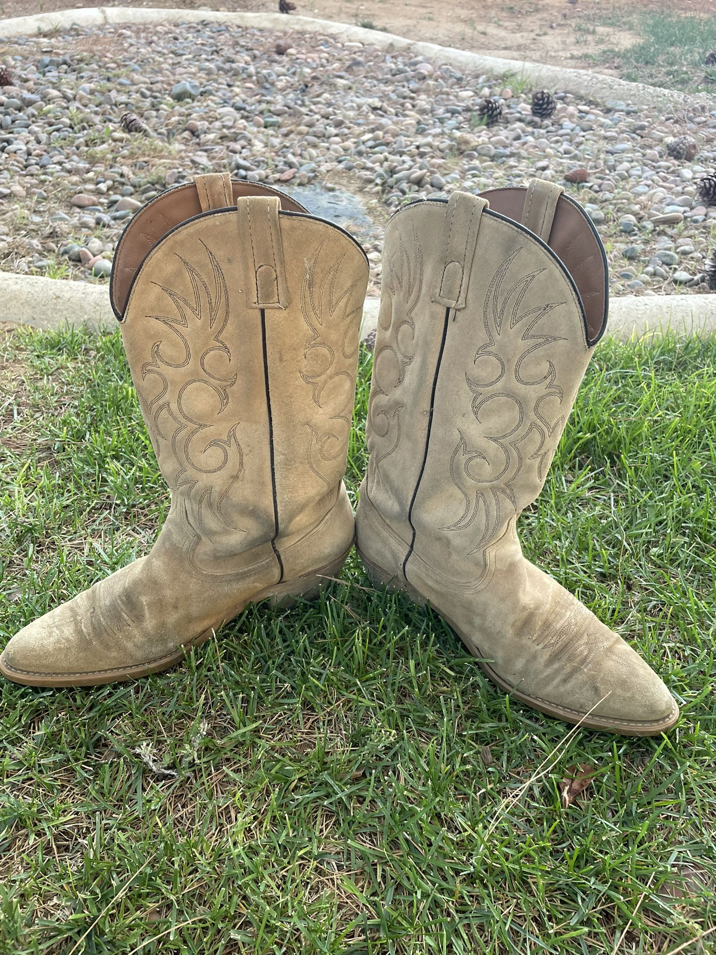 Real Leather Cowboy Boots