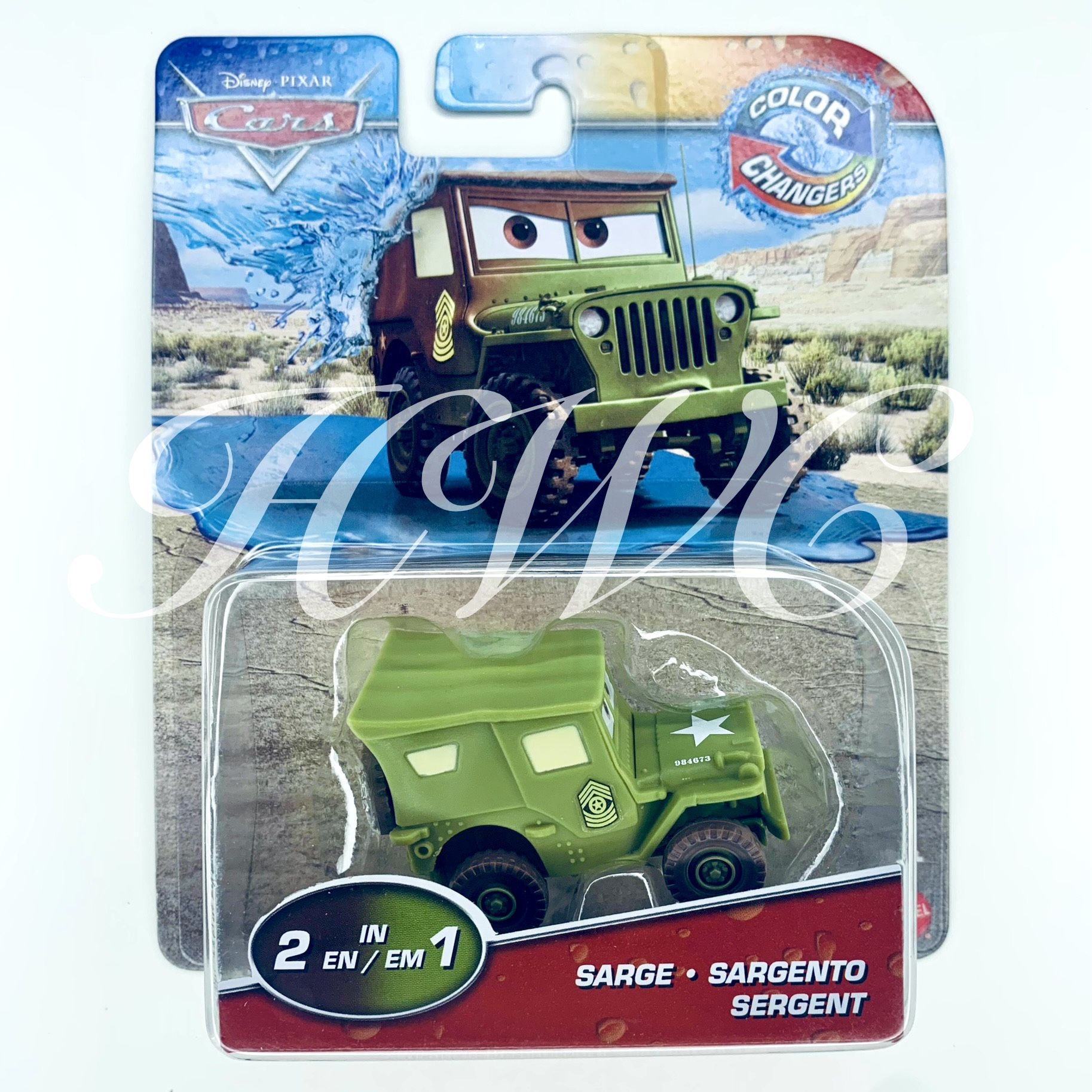 Disney Pixar Cars 2024 Color Changers SARGE 1:55 Scale Plastic