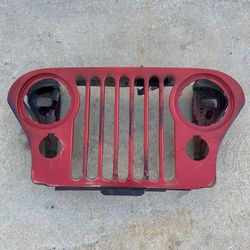 Jeep CJ Oem Front Grill Red 1976 through 1986