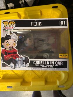 Funko Pop! Rides Disney Villains Cruella de Vil in Car Hot Topic Excl #61