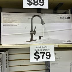 Kohler Arsdale Pull-Down Kitchen Faucet oil rubbed bronze 