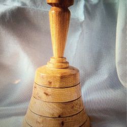 Vintage Reuge Swiss Musical Wood Bell plays "HELLO DOLLY" Large 10" 1990s