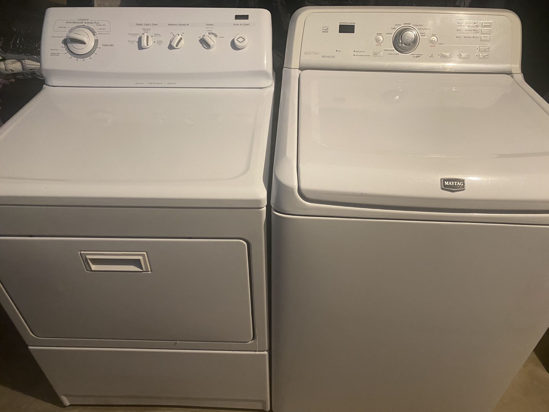 Maytag Washer And Kenmore Gas Dryer 