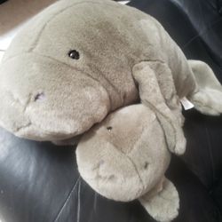 Stuffed Animal Manatee & Baby Plush