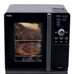 GE Profile Indoor 2.1 CU 293- Sq. in Black Smart Electric Smoker BRAND NEW