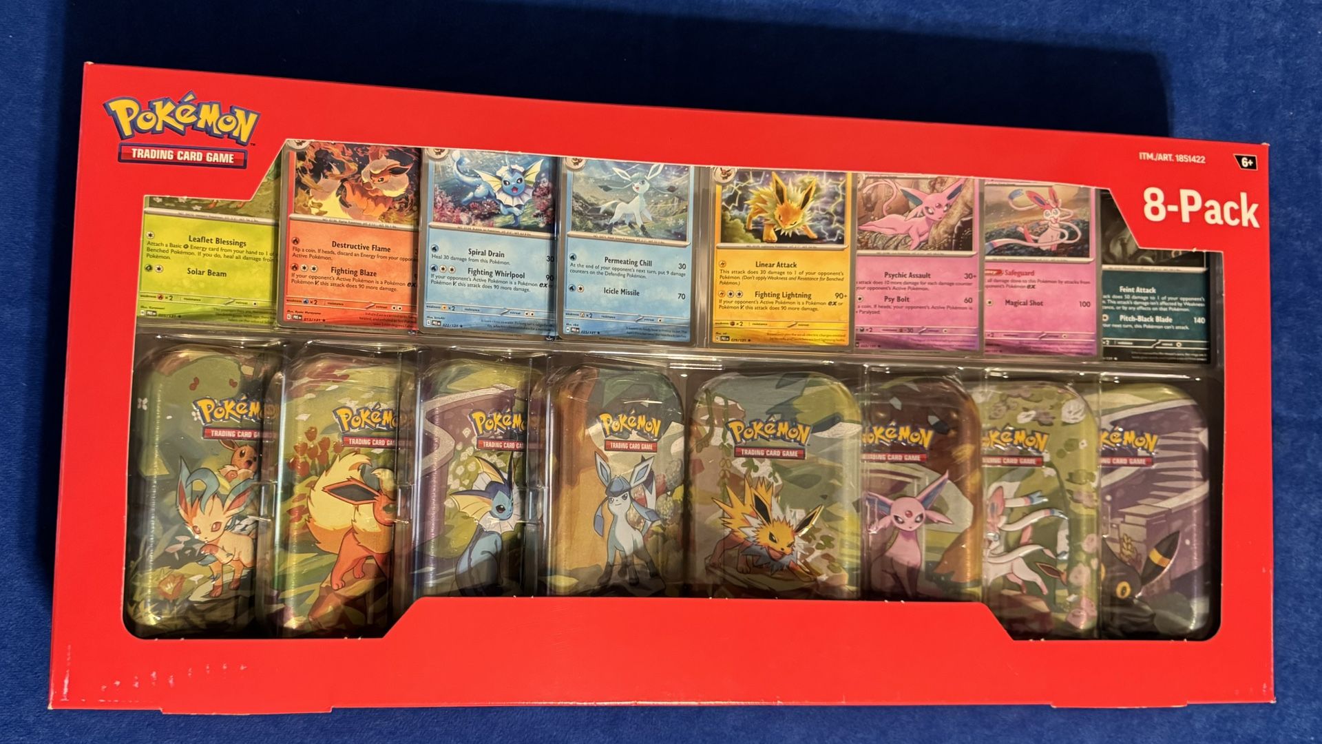 Pokemon Prismatic Evolutions 8-Pack Mini Tins