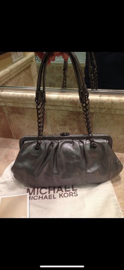 Michael kors silver chain handbag