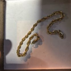10k Rope Bracelet 