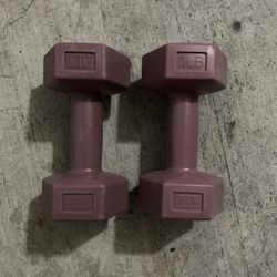 3 Lbs Dumbbells 