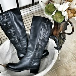 ARTURO CHIANG BLACK MID HIGH BOOTS SIZE 6