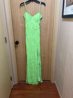 Windsor Lime Green Sequin Dress Size M