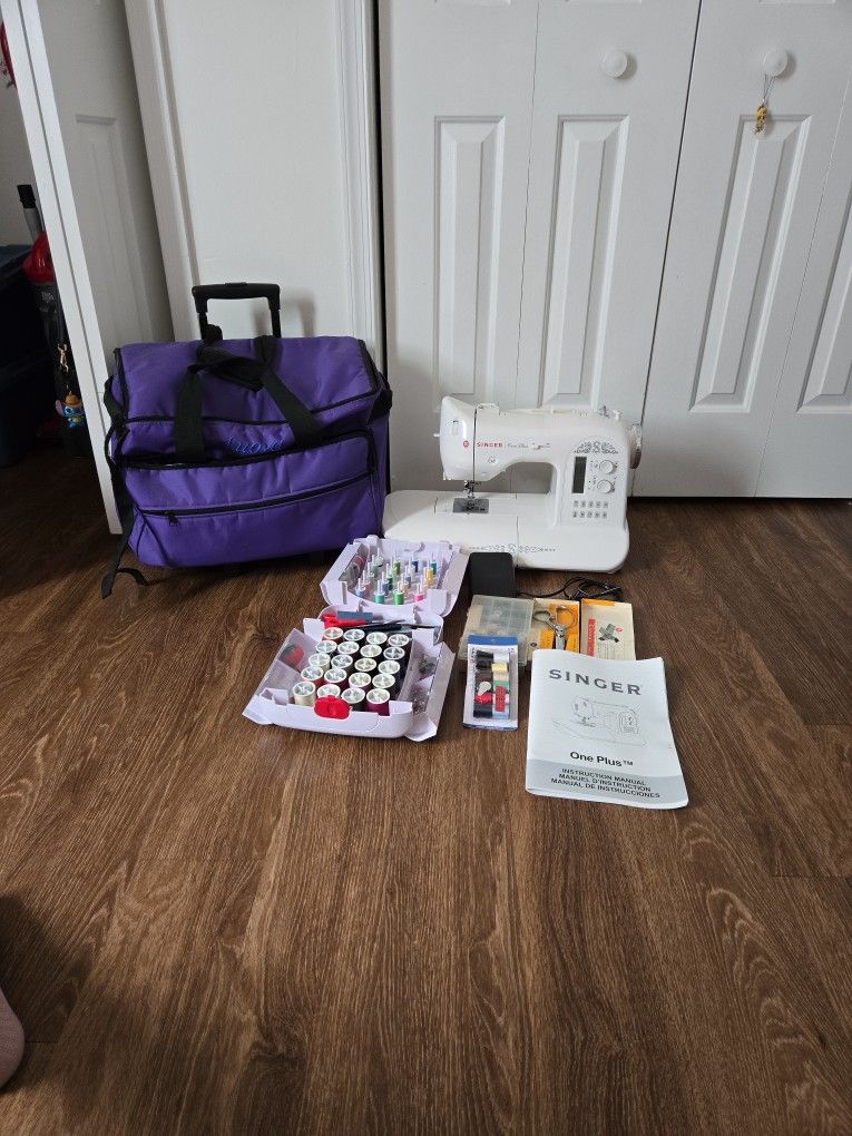 Singer One Plus Sewing Machine-White