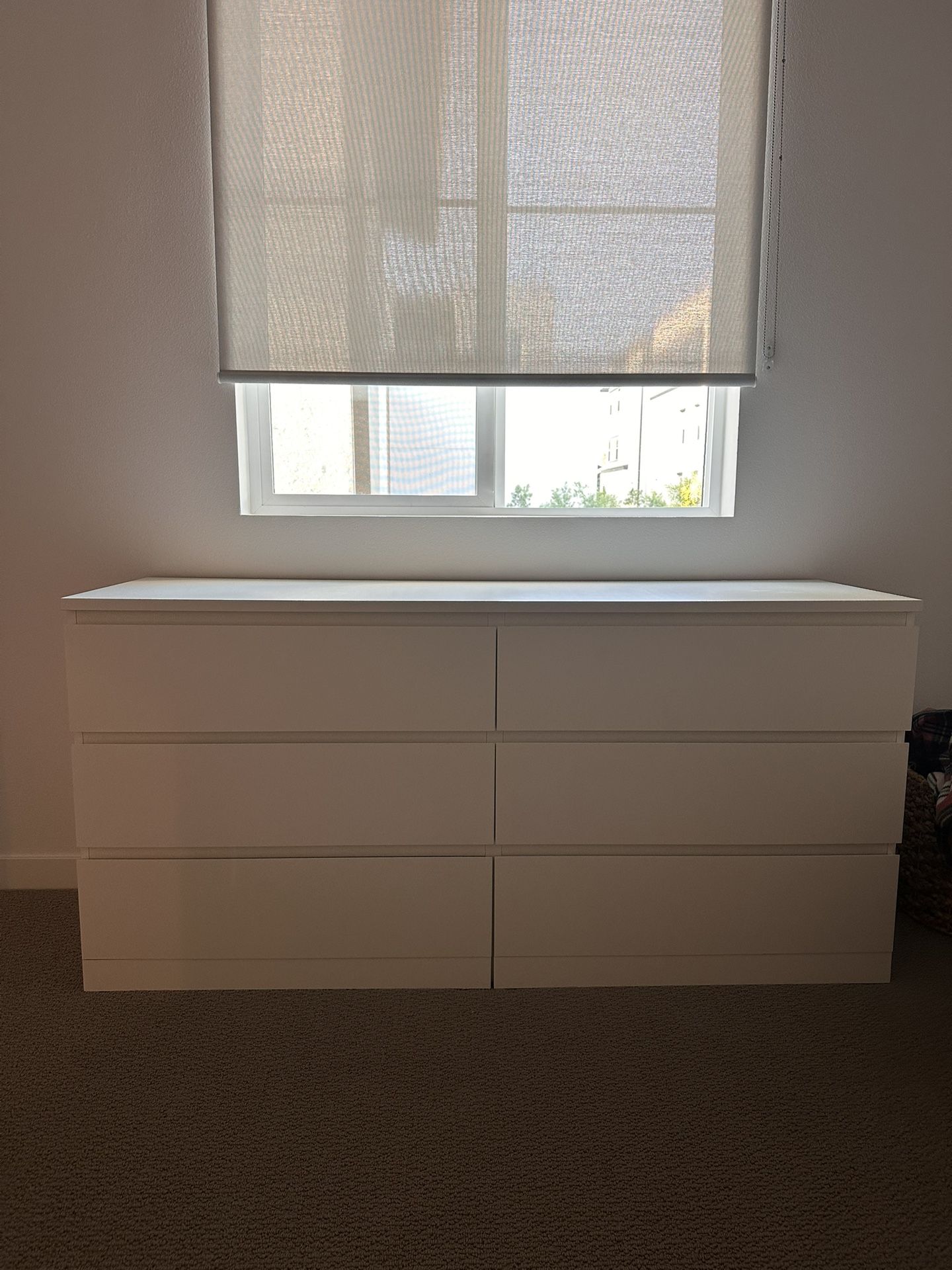 White IKEA Malm Dresser