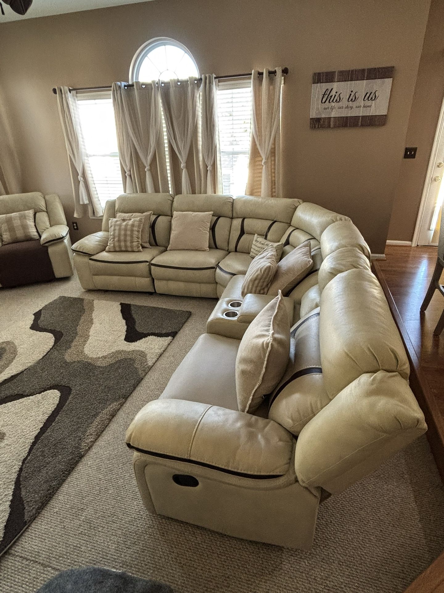 Family Rm Sectional and Chair 