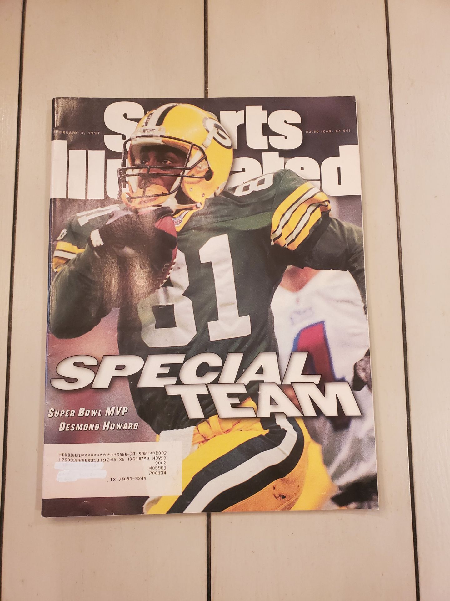 NFL - Sports Illustrated - Super Bowl MVP - Desmond Howard - Feb 3, 1997