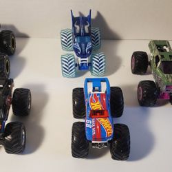 Hot Wheels Monster Trucks Lot of 5 1:64