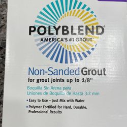 POLYBLEND Non-Sanded Grout - Platinum color 10 lbs box