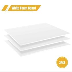 3 Pack White Foam Board 24"x36", 0.23" Thick Foam Core Board for Projects, White Poster Board for Painting, Displaying, and Craft Projects.

New in bo