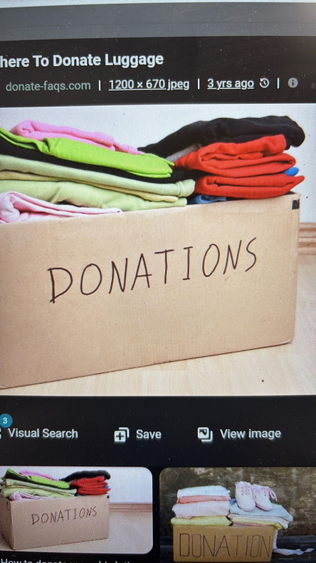 kids clothing donations!